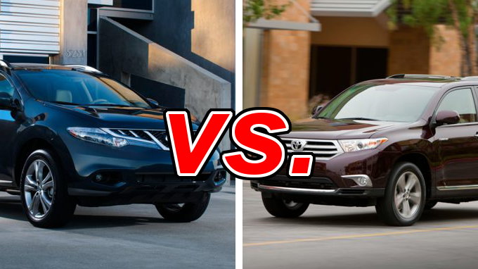 Nissan murano compared to toyota highlander