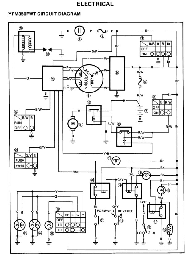 Yamaha Grizzly 350 Wiring Diagram Best Wiring Diagram