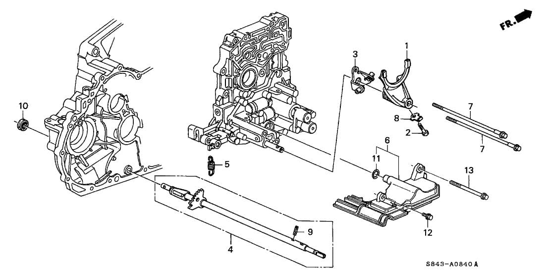 Honda automatic transmission shaft bushings #3