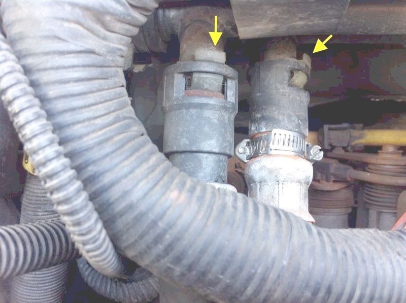 Heater Hose fittings on firewall of 2003 Expedition Ford Truck