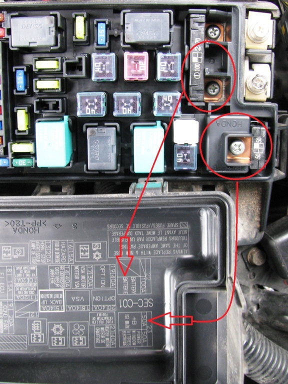 Check the 100 amp battery fuse
