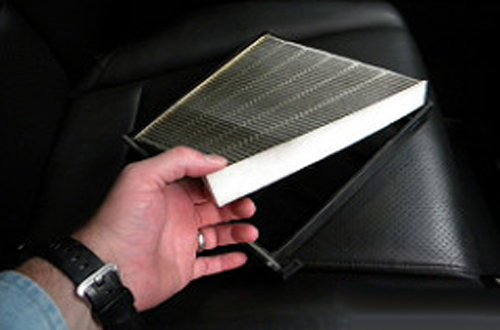 Removing cabin air filter
