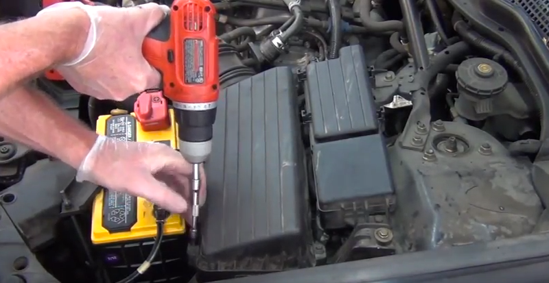 acura tsx how to replace remove change engine air filter