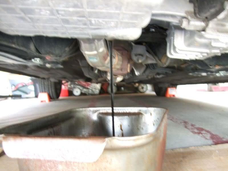 Changing oil during A1 and B1 services