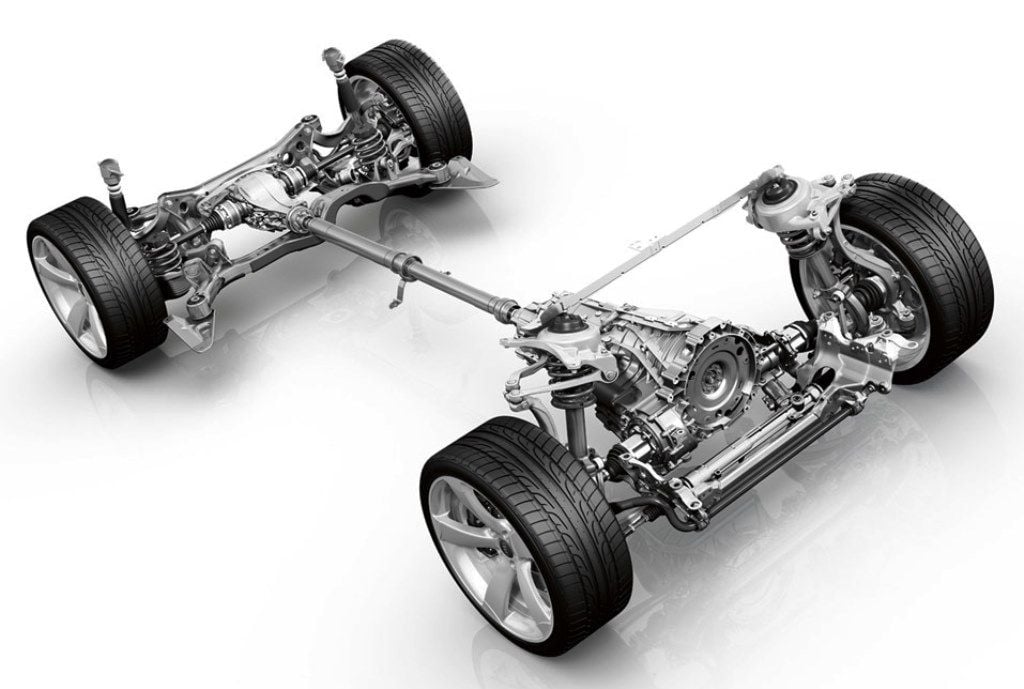 The complex Quattro system is the secret to much of the A6 performance
