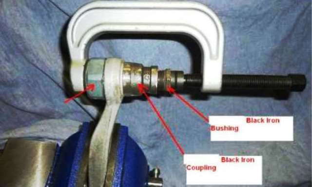 Remove the old bushings