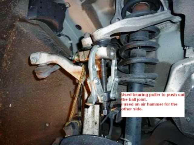 Remove the ball joint