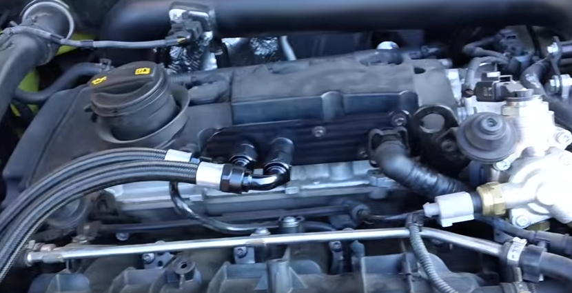 Audi A3 VW GTI 2.0t TFSI FSI engine oil catch can PCV install how to remove replace