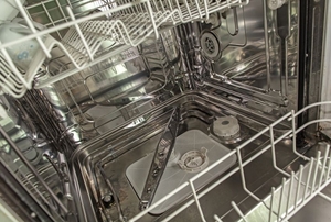 inside of a dishwasher