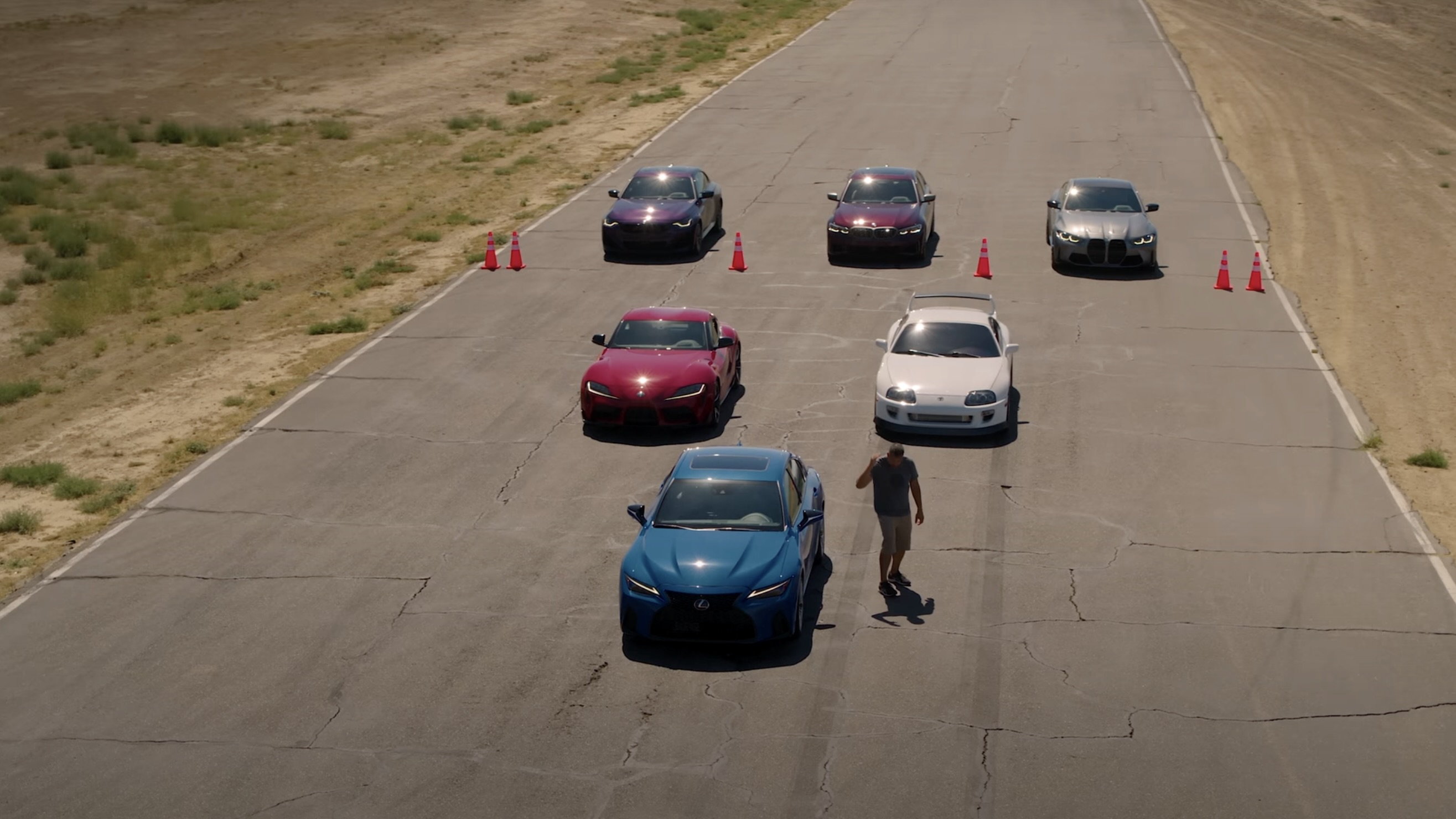 Lexus IS 500, Supra Takes On Scores Of BMWs In Epic Drag Race | Clublexus