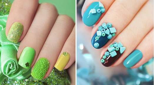 Image of two different kinds of nail embellishments.