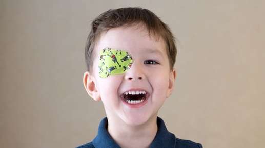 boy with eye patch