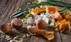 Food scraps for composting, vegetable peelings and egg shell.