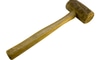 A rawhide mallet on a white background.