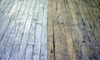 Two tones of old wood flooring