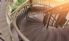 Outdoor spiral staircase