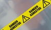 A sign that says "Danger Asbestos."