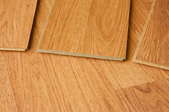 Wood floor boards.
