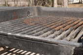 A rusty grill top.