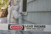 A lead hazard sign.