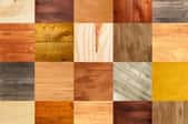 squares of different kinds of flooring