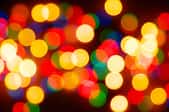 Blurred-out LED Christmas lights.