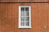 A sash window.