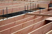 joists during construction
