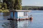 A house boat.
