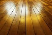 Shiny wood flooring. 
