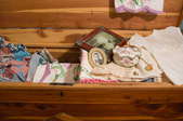 Cedar chest full of memorabilia