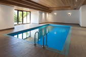 an indoor pool