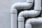 PVC pipes.