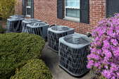Air conditioning units in a row.