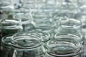 Glass jars.