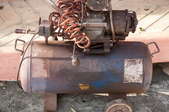 An old air compressor