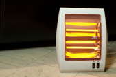 glowing halogen heater