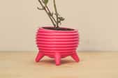 pink 3D printed planter