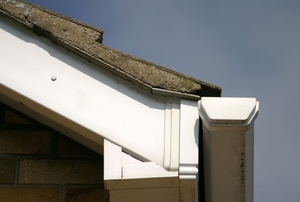 A soffit on a house.