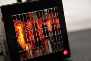 An infrared space heater.
