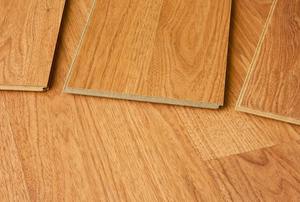 Wood floor boards.