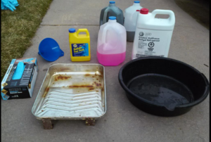 supplies for a radiator flush