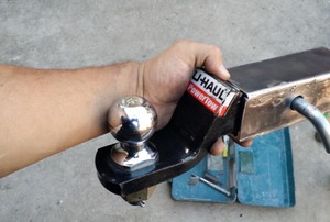A trailer hitch.