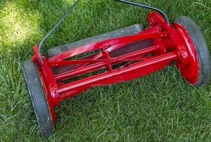 A lawn roller.