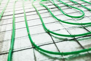 A radiant heat system.