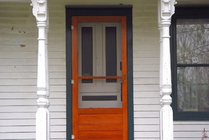 Front door with screen door