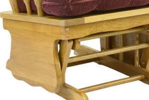 wooden glider rocking chair