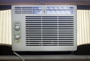 A window AC unit.