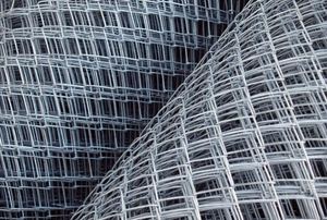 Rolls of wire mesh fencing