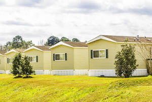a row of Mobile Homes